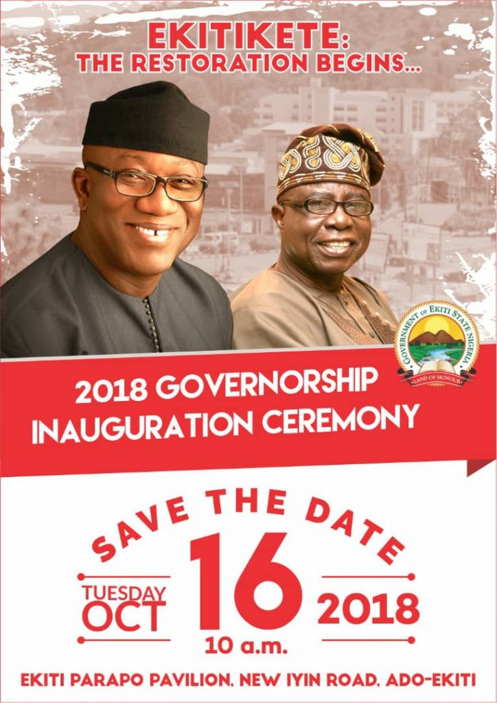 JKF PRAYER GROUP DECLARES 3 DAYS FASTING & PRAYERS TOWARDS OCT 16TH, 2018 INAUGURATION PROGRAMME