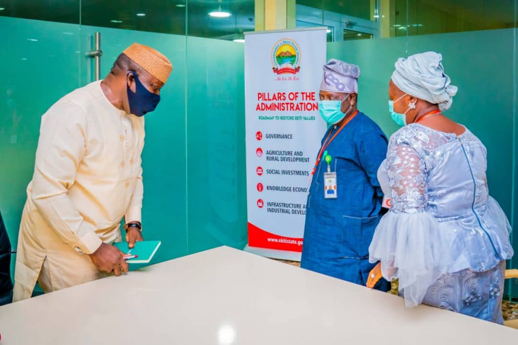 FAYEMI MEETS FREED COMMISSIONER ……restates government’s committment to security of lives and properties