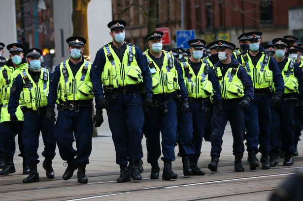 Police strip woman in public at protest in Manchester +Video - Abiodun ...