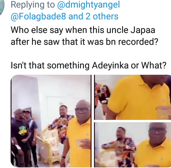 #AskQuestions on Twitter: Gbenga Adeyinka in private party video amidst persons with unexplainable monies