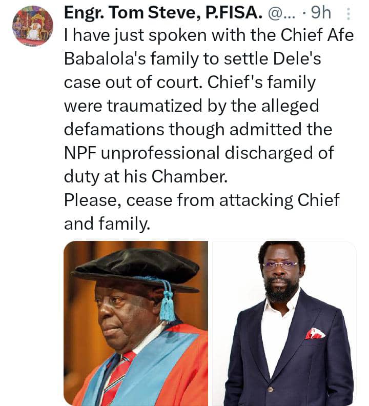 Dele Farotimi and Chief Babalola: The many sides of the coin. By Adewale Adeoye