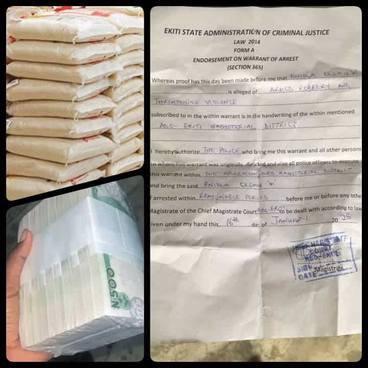 Oyebanji’s Cash & Rice Gifts Result in APC Ward Chairman & LCDA Secretary’s Arrest In Federal Minister’s Ward… Police Issue Armed Robbery Charge Sheet….